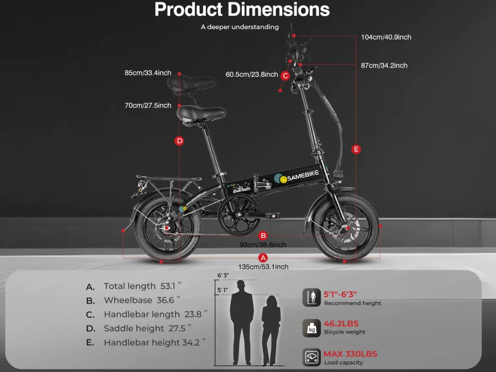 Samebike YINYU14 - Image 2
